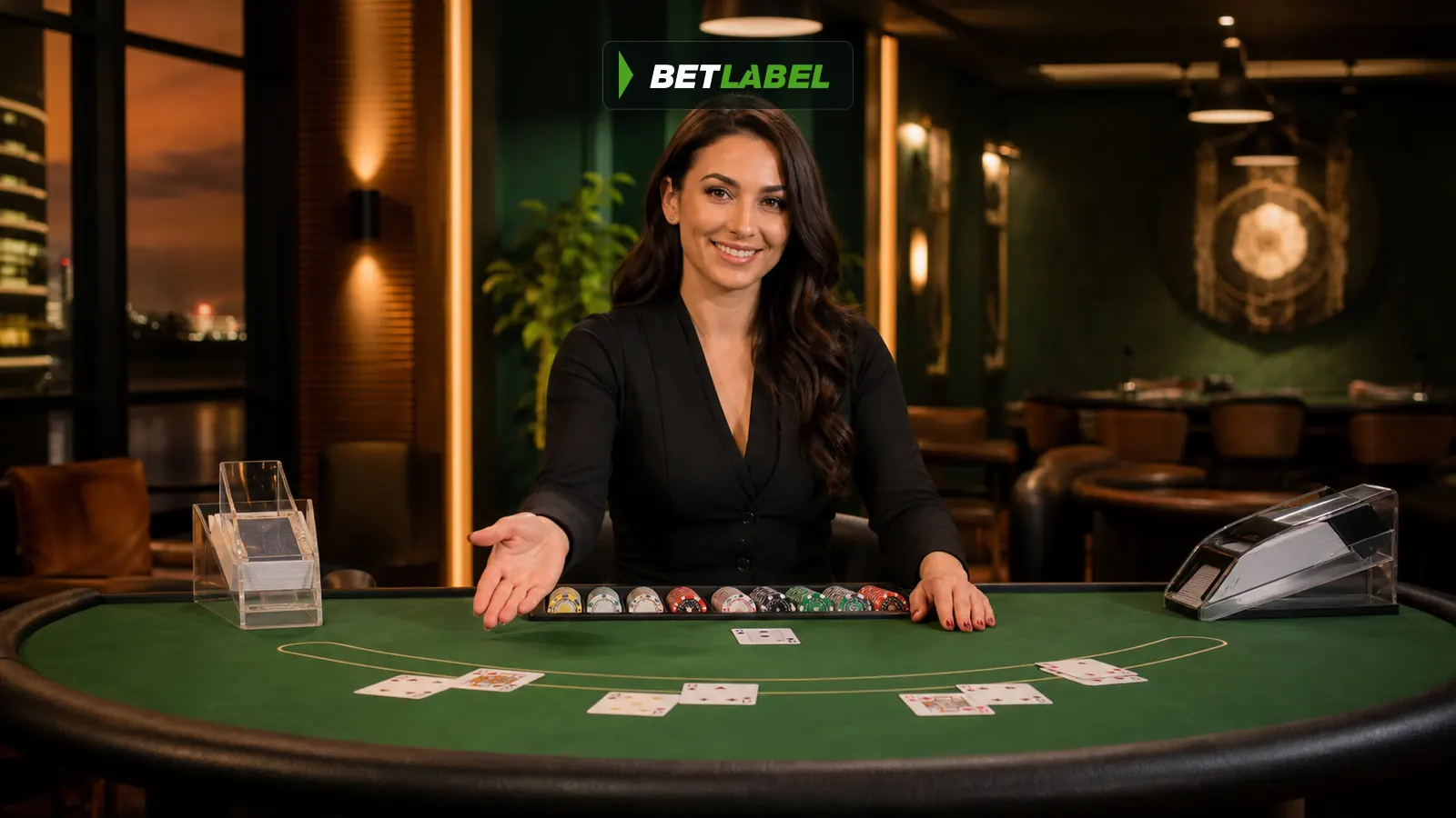 Live casino dealers at BetLabel Ireland tables