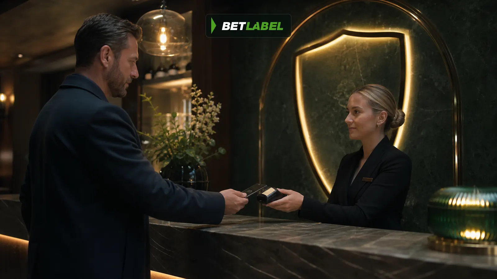 A BetLabel player manages deposits and withdrawals securely