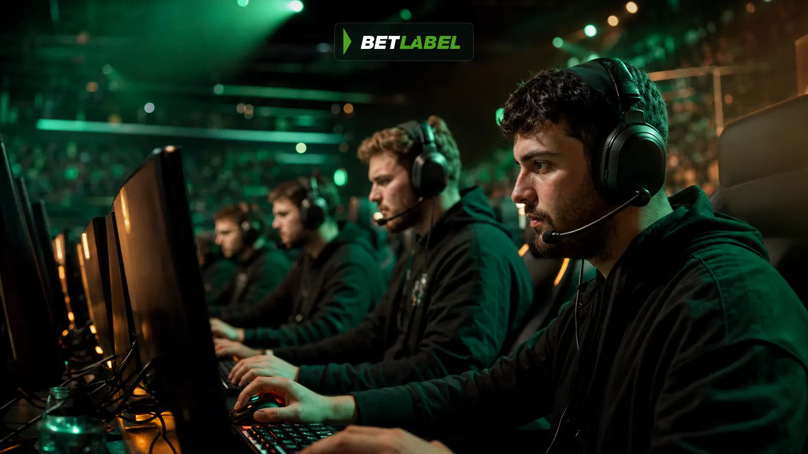 An esports team competes in a BetLabel Ireland arena